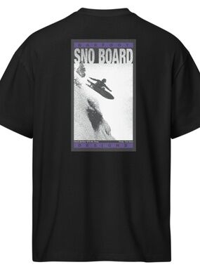 Retro 1982 BARFOOT SNOBOARD T-SHIRT   (Snowboard tee )